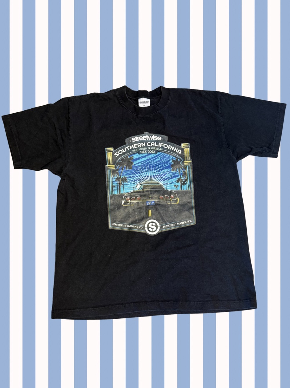 Streetwise Southern California Graphic Tee (Santa Monica 2003) - Black (XL)